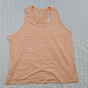 Athleta Womens 3X Drishti Textured Tank Top Island Coral Summer Workout Gym